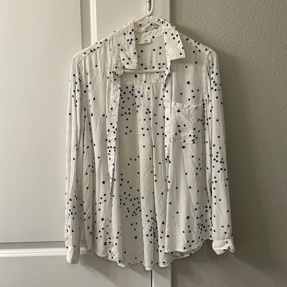 BeachLunchLounge button down blouse